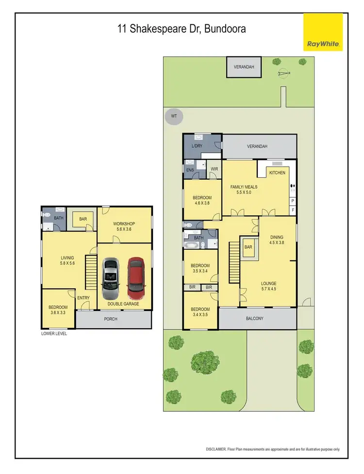Floorplan of Homely house listing, 11 Shakespeare Drive, Bundoora VIC 3083