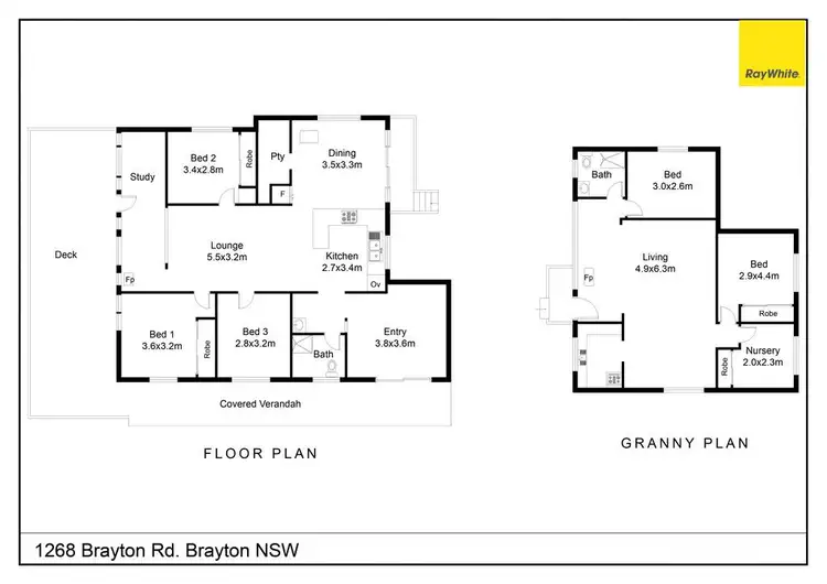 Floorplan of Homely rural property listing, 1268 Brayton Road, Marulan NSW 2579