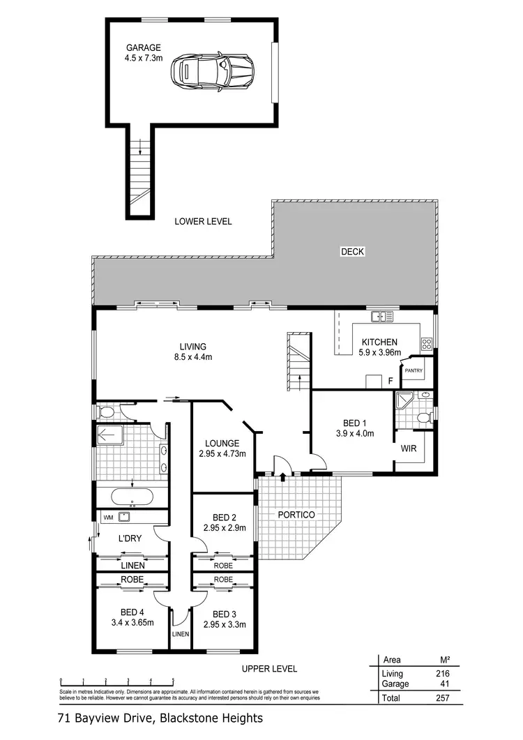 Floorplan of Homely house listing, 71 Bayview Drive, Blackstone Heights TAS 7250