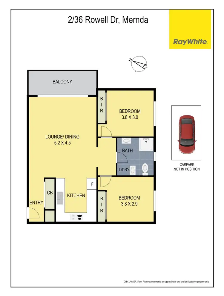 Floorplan of Homely apartment listing, 2/36 Rowell Drive, Mernda VIC 3754