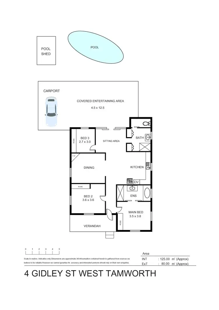 Floorplan of Homely house listing, 4 Gidley Street, Tamworth NSW 2340