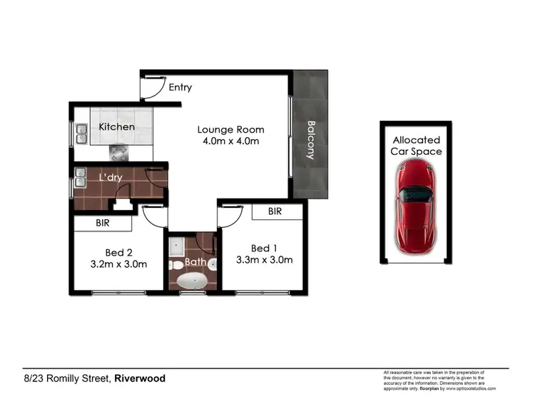 Floorplan of Homely unit listing, 8/23 Romilly Street, Riverwood NSW 2210