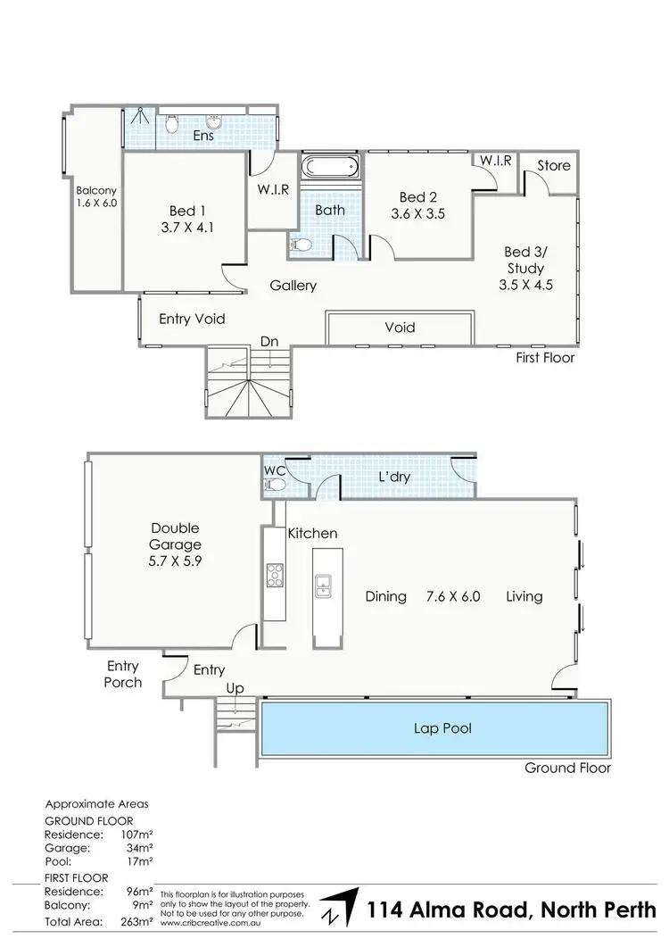 Floorplan of Homely house listing, 114 Alma Road, North Perth WA 6006