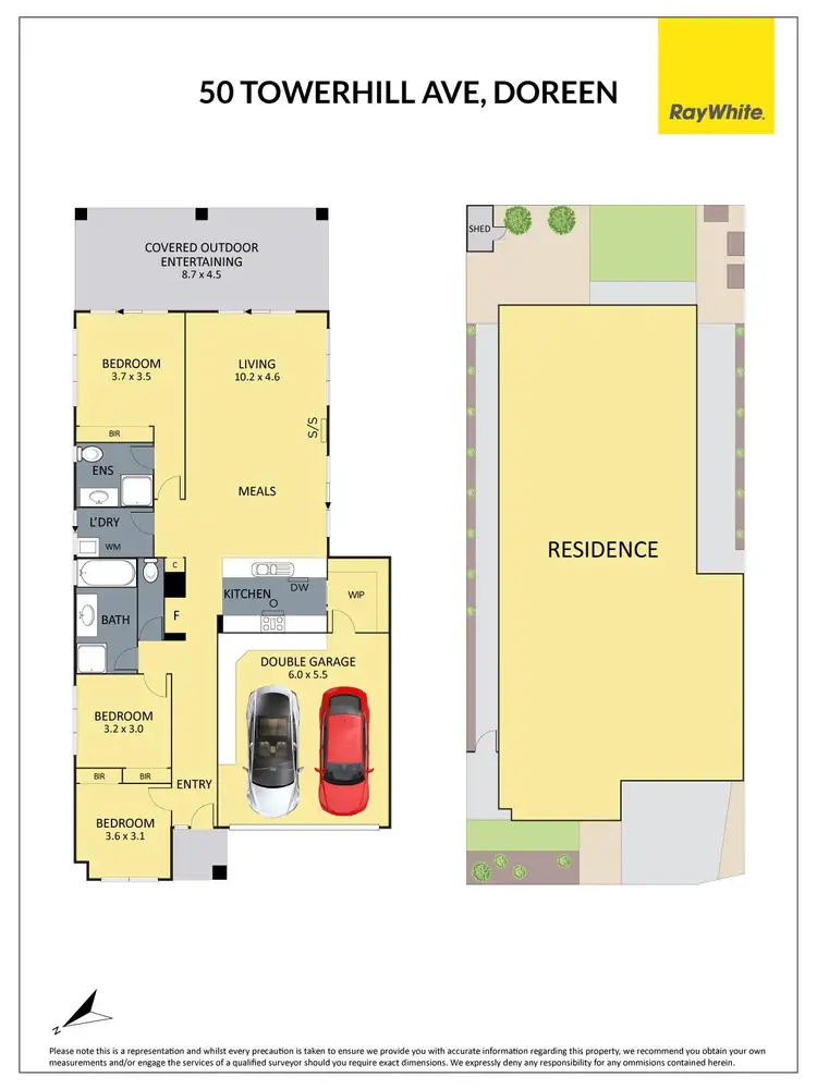 Floorplan of Homely house listing, 50 Towerhill Avenue, Doreen VIC 3754