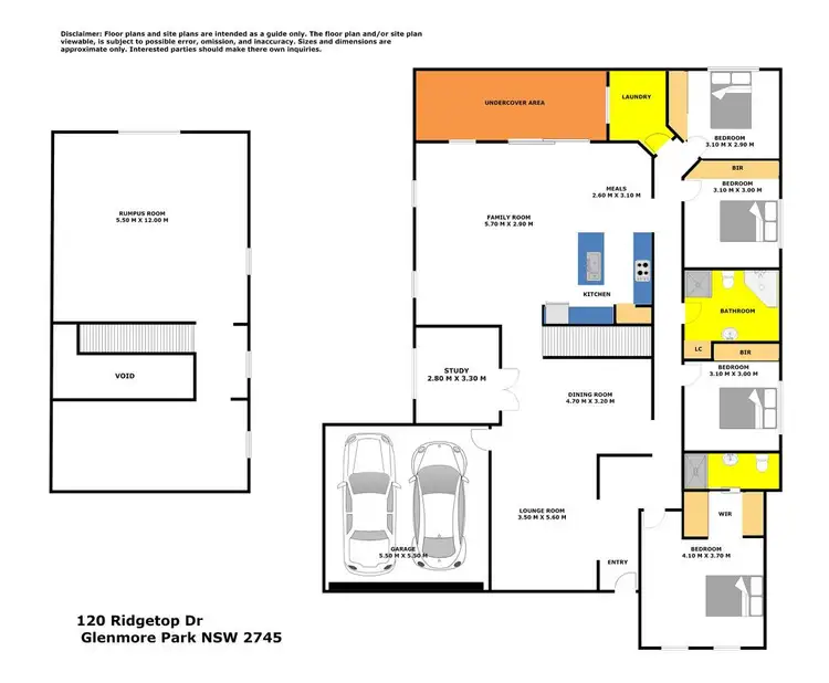 Floorplan of Homely house listing, 120 Ridgetop Drive, Glenmore Park NSW 2745
