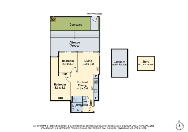 Floorplan of Homely apartment listing, G02/3 Grosvenor Street, Doncaster VIC 3108