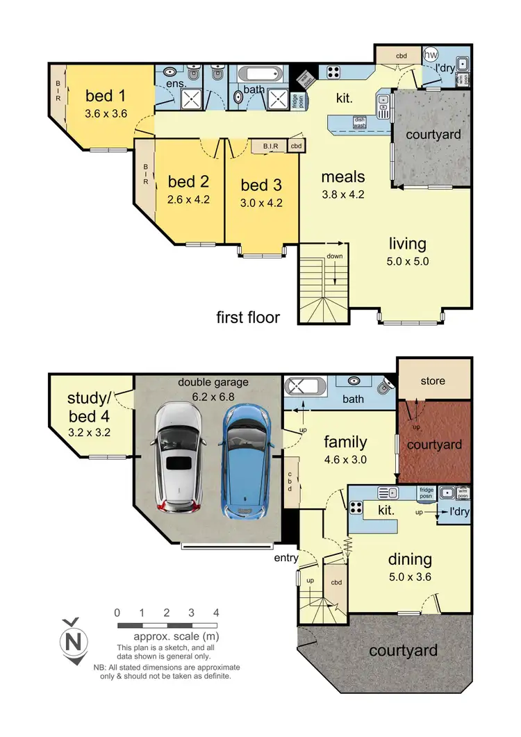Floorplan of Homely townhouse listing, 6/3 Gwynne Street, Mount Waverley VIC 3149