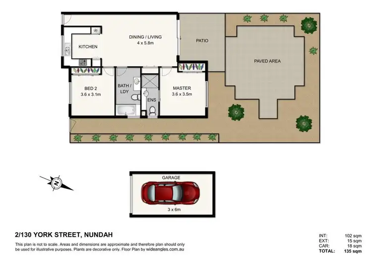 Floorplan of Homely unit listing, 2/130 YORK Street, Nundah QLD 4012