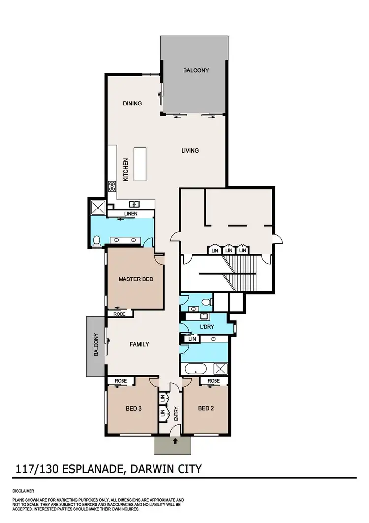 Floorplan of Homely apartment listing, 117/130 The Esplanade, Darwin City NT 800