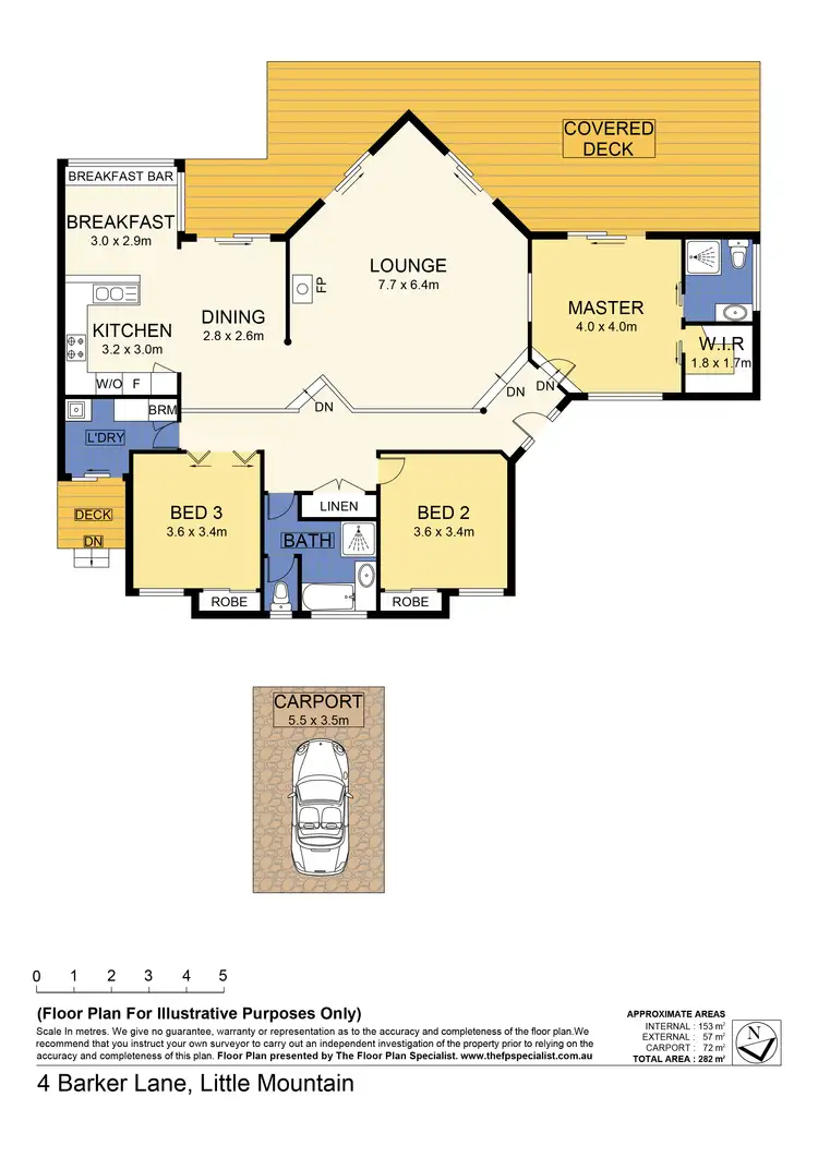 Floorplan of Homely house listing, 4 Barker Lane, Little Mountain QLD 4551