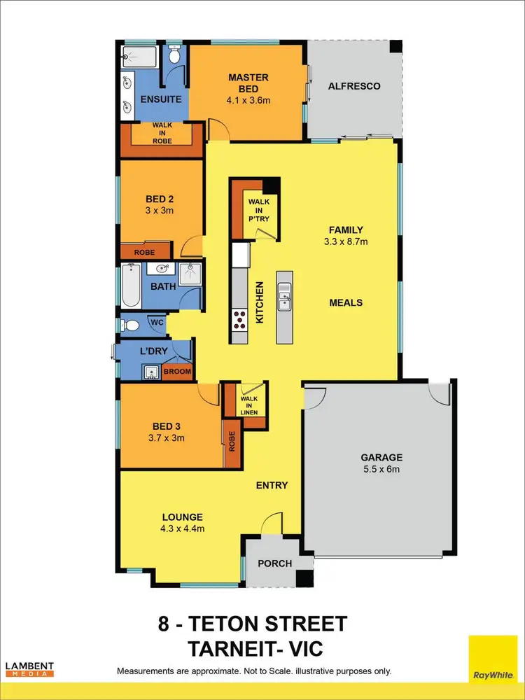 Floorplan of Homely house listing, 8 Teton Street, Tarneit VIC 3029