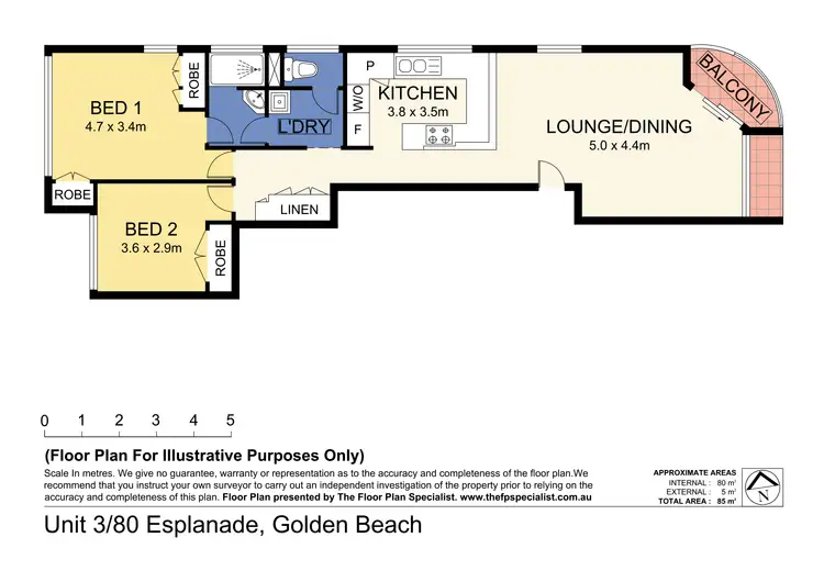 Floorplan of Homely unit listing, Unit 3/80 Esplanade, Golden Beach QLD 4551