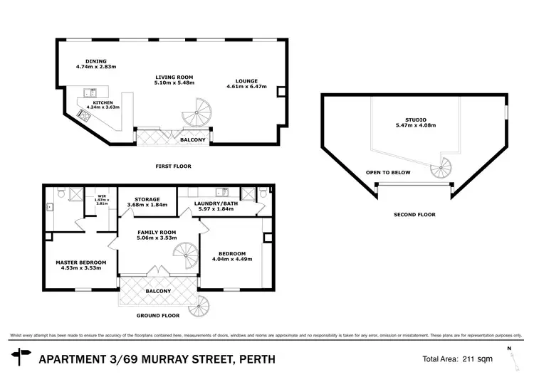 Floorplan of Homely apartment listing, 3/69 Murray Street, Perth WA 6000
