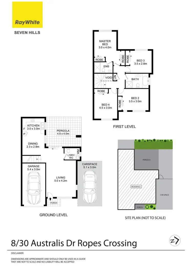 Floorplan of Homely townhouse listing, 8/30 Australis Drive, Ropes Crossing NSW 2760