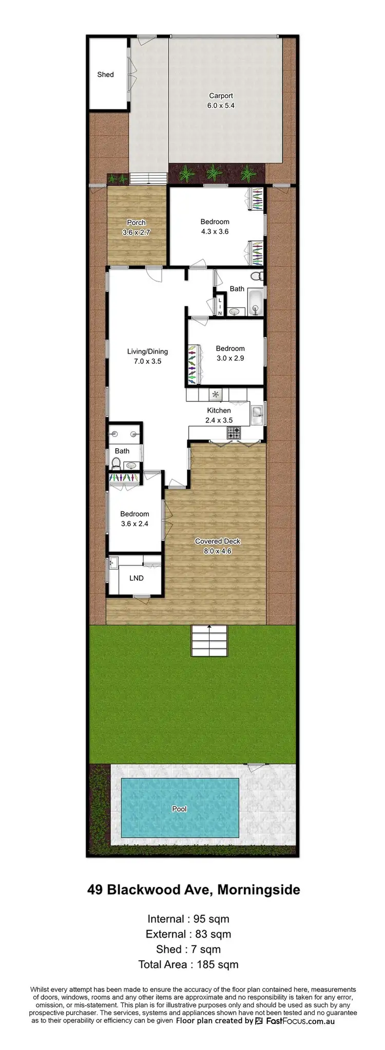 Floorplan of Homely house listing, 49 Blackwood Avenue, Morningside QLD 4170