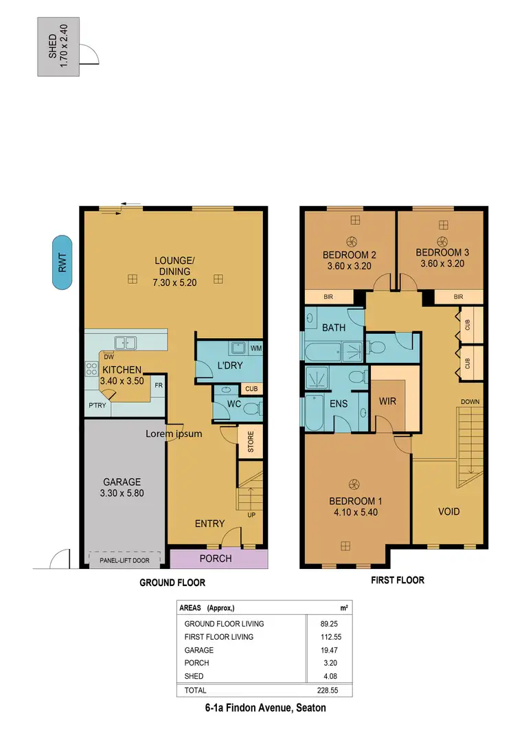 Floorplan of Homely townhouse listing, 6/1A Findon Avenue, Seaton SA 5023