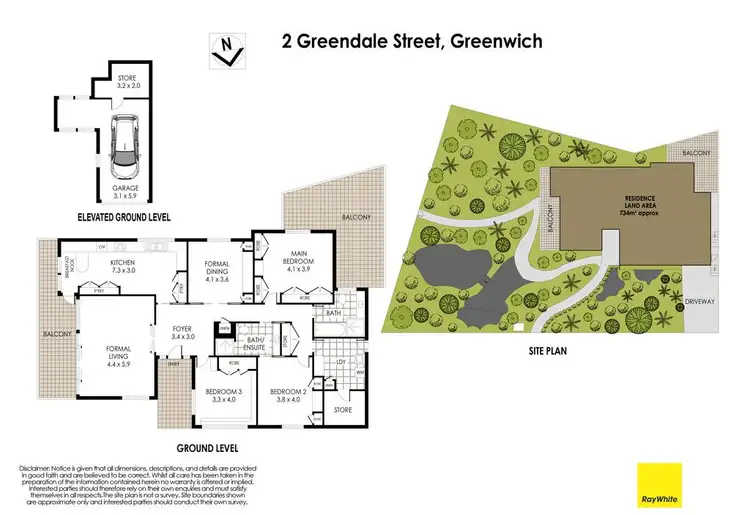 Floorplan of Homely house listing, 2 Greendale Street, Greenwich NSW 2065