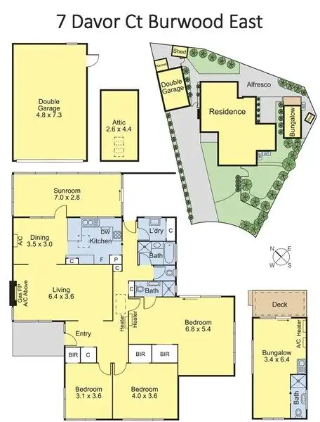 Floorplan of Homely house listing, 7 Davor Court, Burwood East VIC 3151