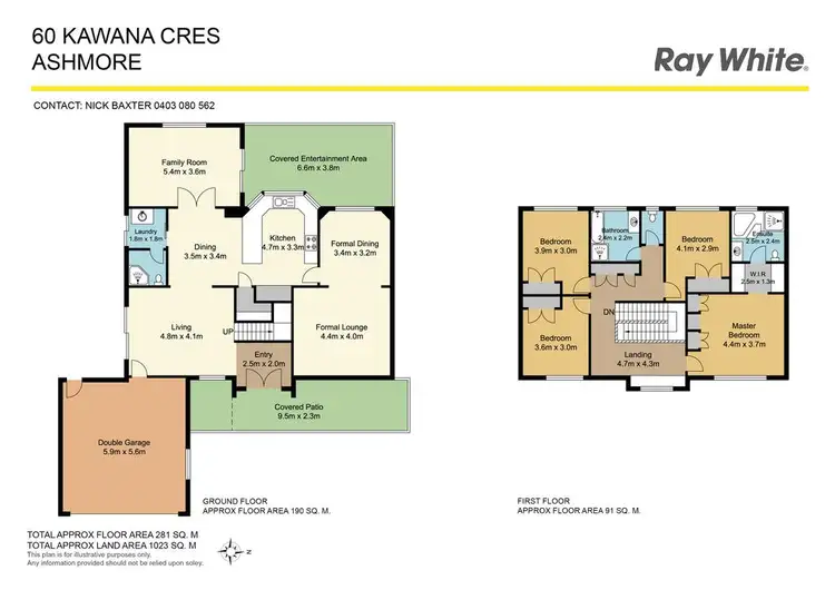 Floorplan of Homely house listing, 60 Kawana Crescent, Ashmore QLD 4214