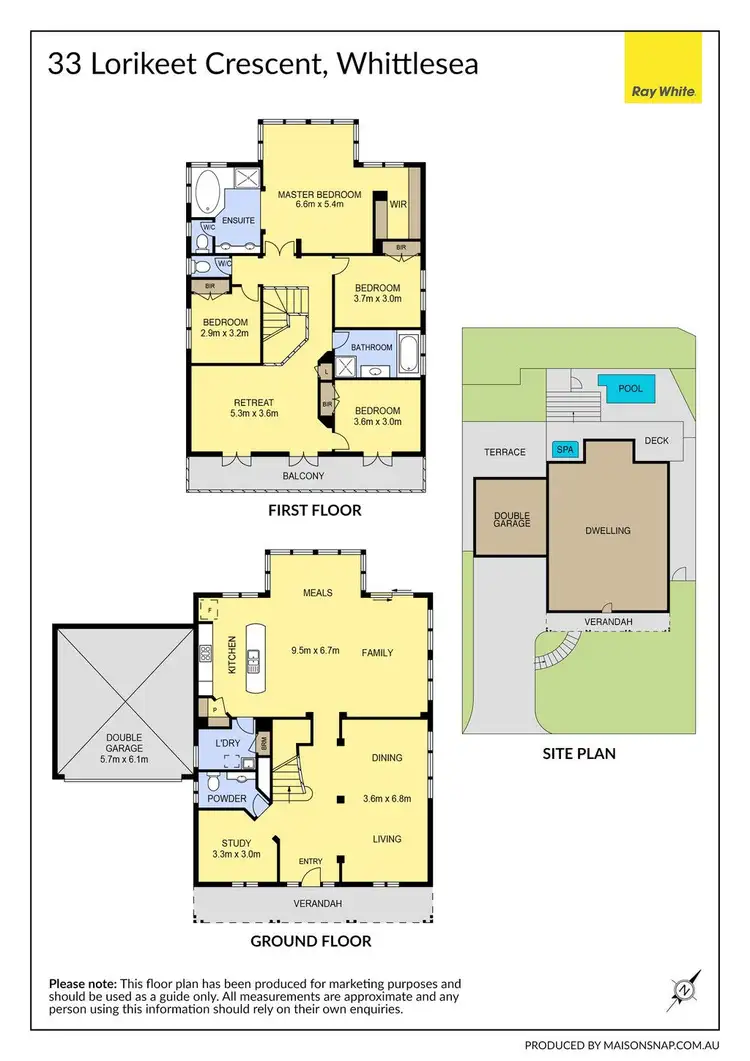 Floorplan of Homely house listing, 33 Lorikeet Crescent, Whittlesea VIC 3757