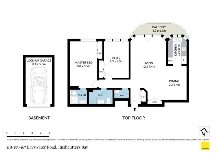 Floorplan of Homely apartment listing, 11B/153-167 Bayswater Road, Rushcutters Bay NSW 2011