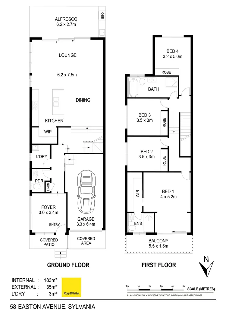 Floorplan of Homely house listing, 58a Easton Avenue, Sylvania NSW 2224