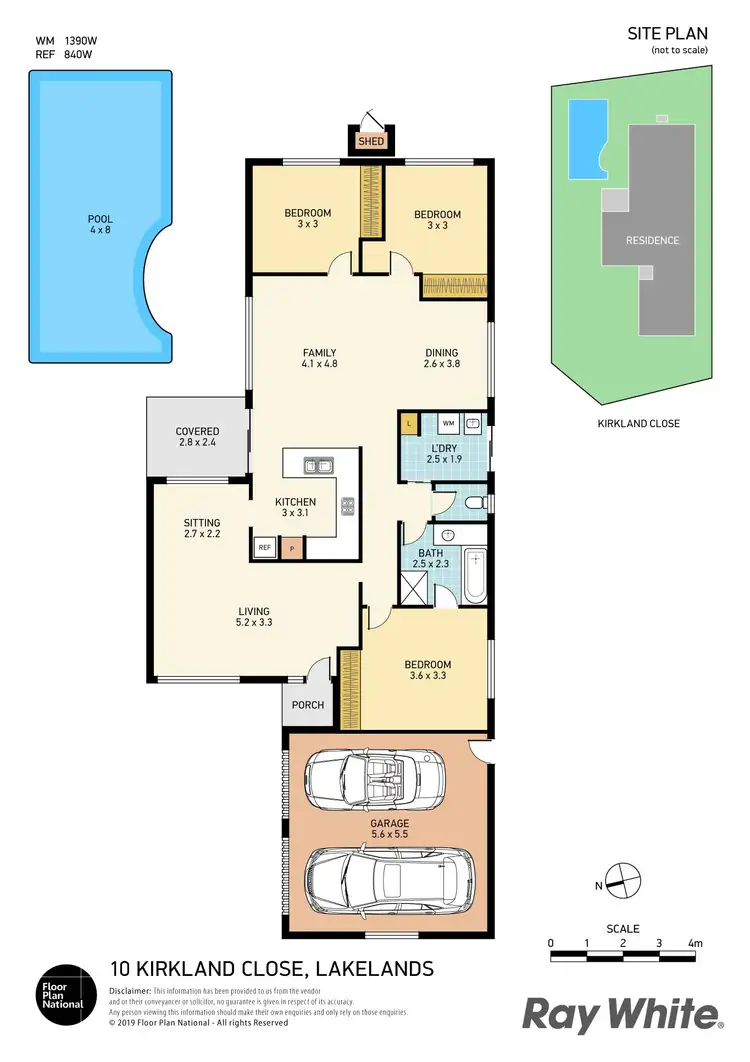 Floorplan of Homely house listing, 10 Kirkland Close, Lakelands NSW 2282