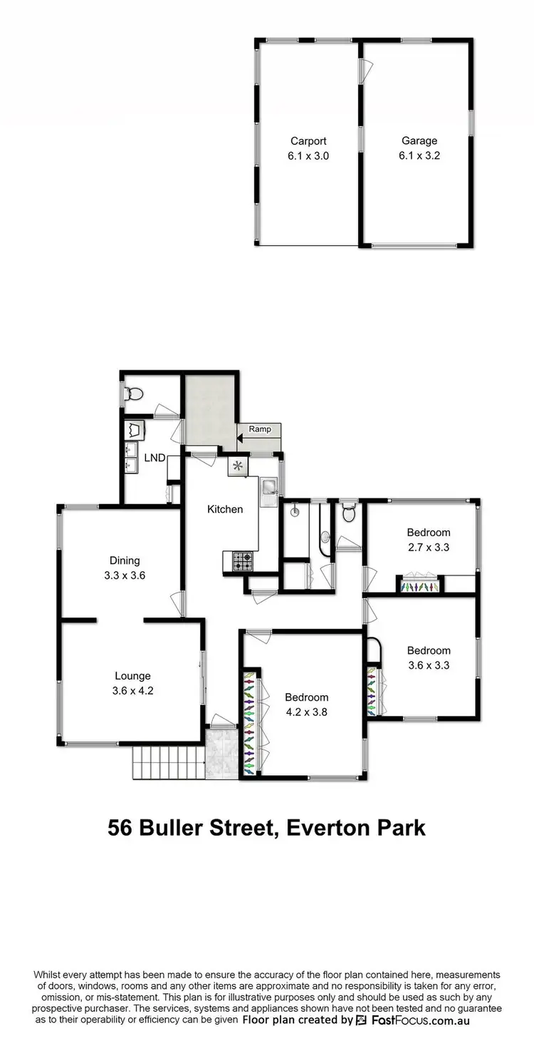 Floorplan of Homely house listing, 56 Buller Street, Everton Park QLD 4053