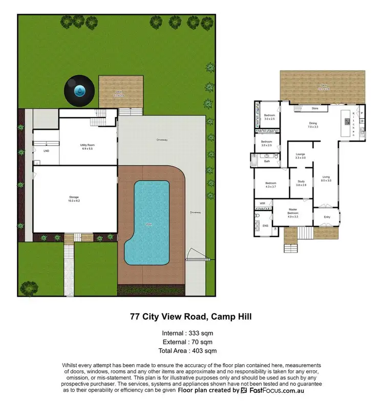 Floorplan of Homely house listing, 77 City View Road, Camp Hill QLD 4152