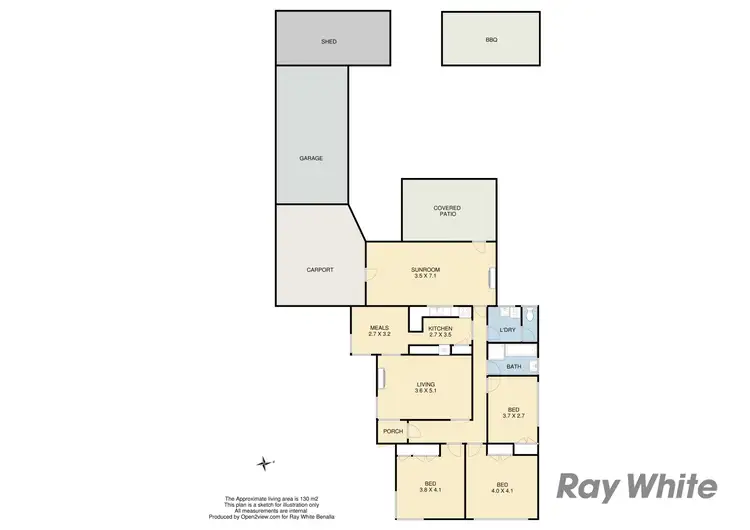Floorplan of Homely house listing, 6 Latimer Street, Benalla VIC 3672