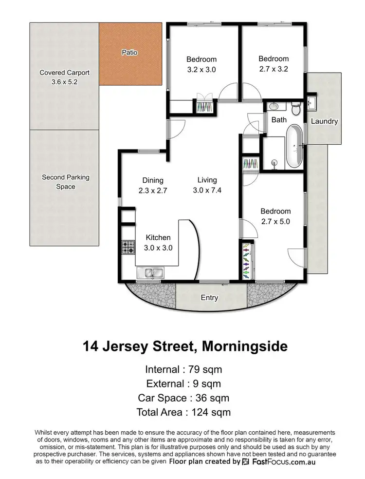 Floorplan of Homely house listing, 14 Jersey Street, Morningside QLD 4170