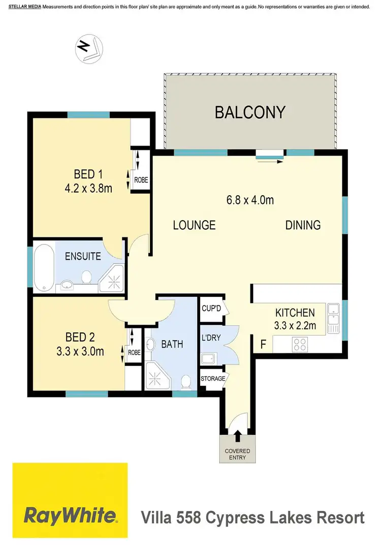 Floorplan of Homely villa listing, Villa 558 Cypress Lakes Resort, Pokolbin NSW 2320