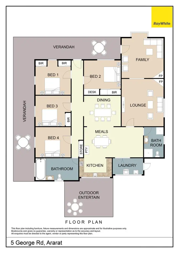 Floorplan of Homely house listing, 5 George Road, Ararat VIC 3377