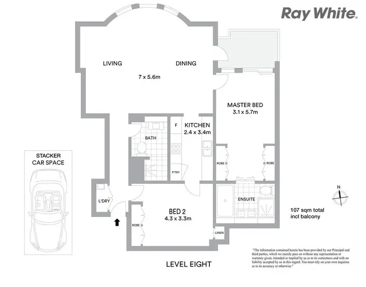 Floorplan of Homely apartment listing, 801/9-15 Bayswater Road, Potts Point NSW 2011