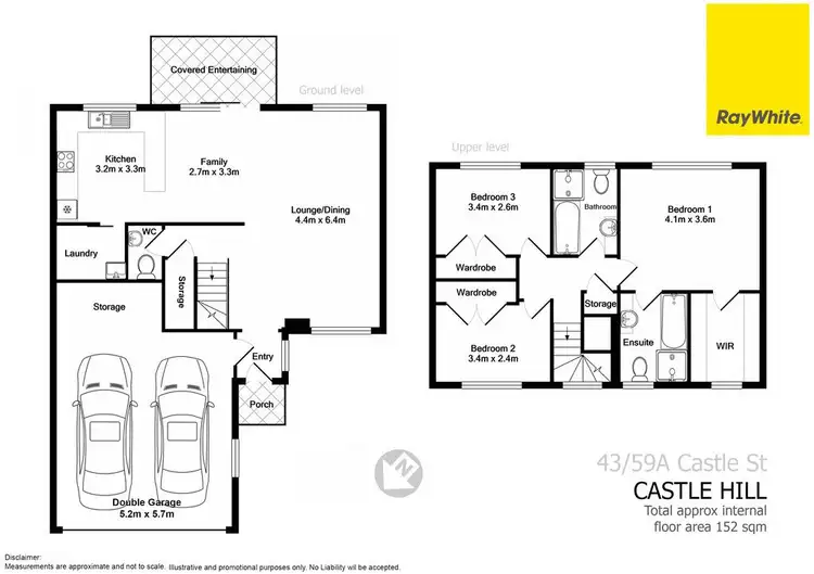 Floorplan of Homely townhouse listing, 43/59A Castle Street, Castle Hill NSW 2154