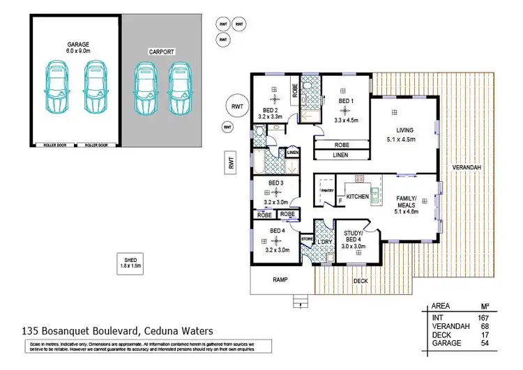 Floorplan of Homely house listing, 135 Bosanquet Boulevard, Ceduna SA 5690