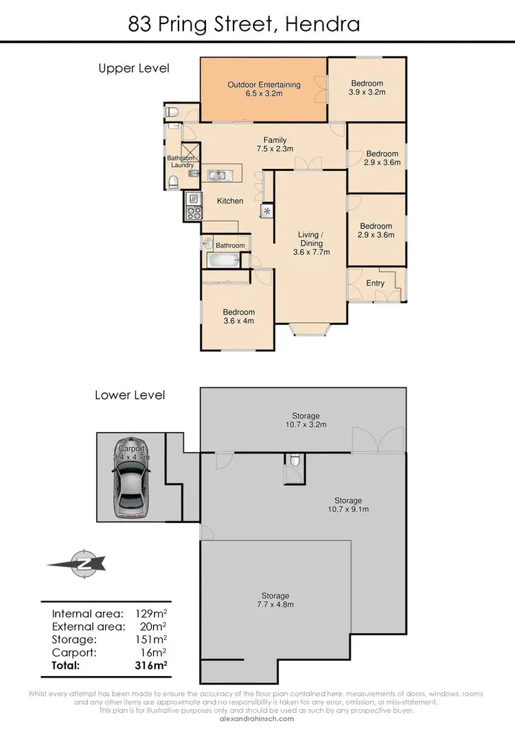 Floorplan of Homely house listing, 83 Pring Street, Hendra QLD 4011
