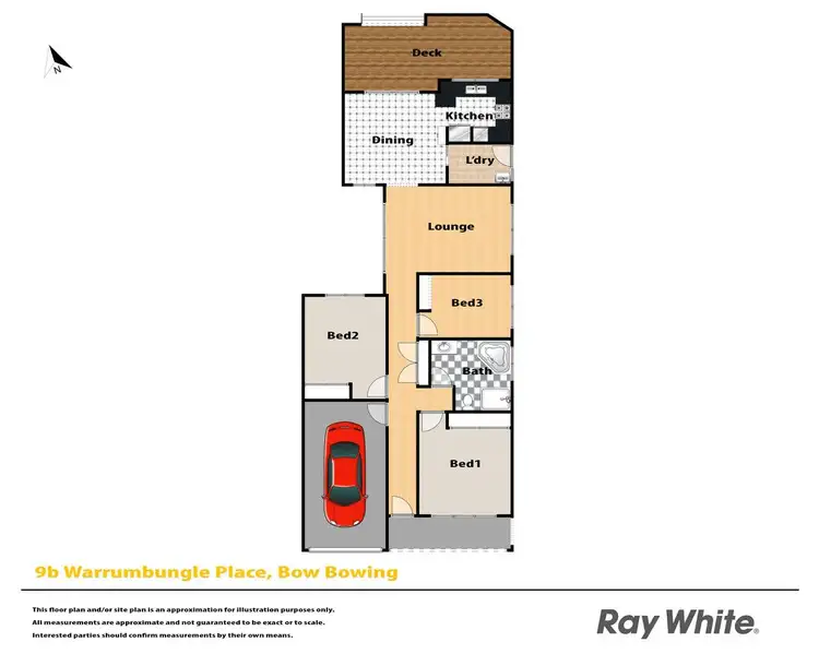 Floorplan of Homely semi-detached listing, 9B Warrumbungle Place, Bow Bowing NSW 2566