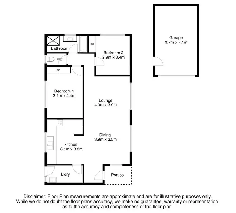 Floorplan of Homely house listing, 4/22 Buronga Avenue, Mount Gambier SA 5290