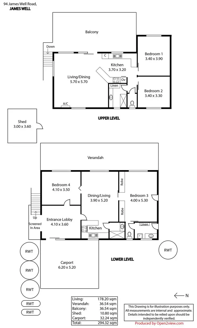 Floorplan of Homely house listing, 94 James Well Road, James Well SA 5571
