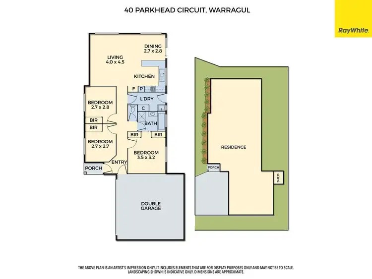 Floorplan of Homely unit listing, 40 Parkhead Circuit, Warragul VIC 3820