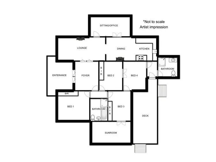 Floorplan of Homely house listing, 43 McLerie Street, Young NSW 2594