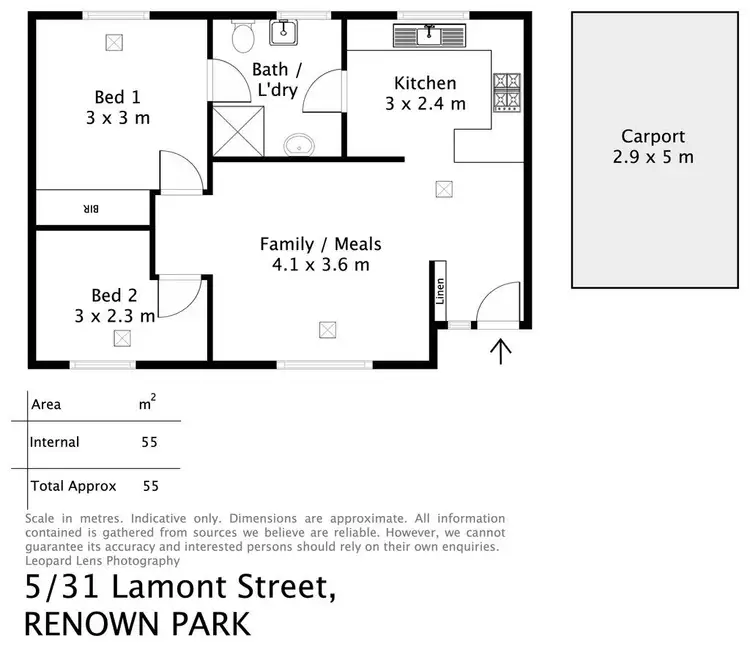 Floorplan of Homely unit listing, 5/31 Lamont Street, Renown Park SA 5008
