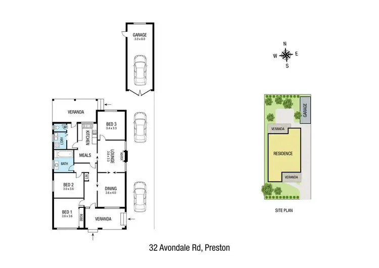 Floorplan of Homely house listing, 32 Avondale Road, Preston VIC 3072