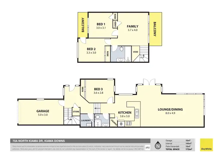 Floorplan of Homely semi-detached listing, 70A North Kiama Drive, Kiama Downs NSW 2533