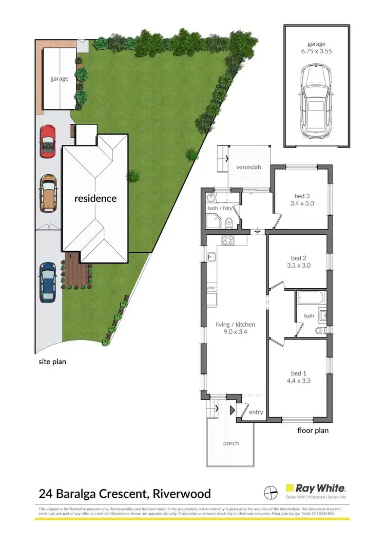 Floorplan of Homely house listing, 24 Baralga Crescent, Riverwood NSW 2210