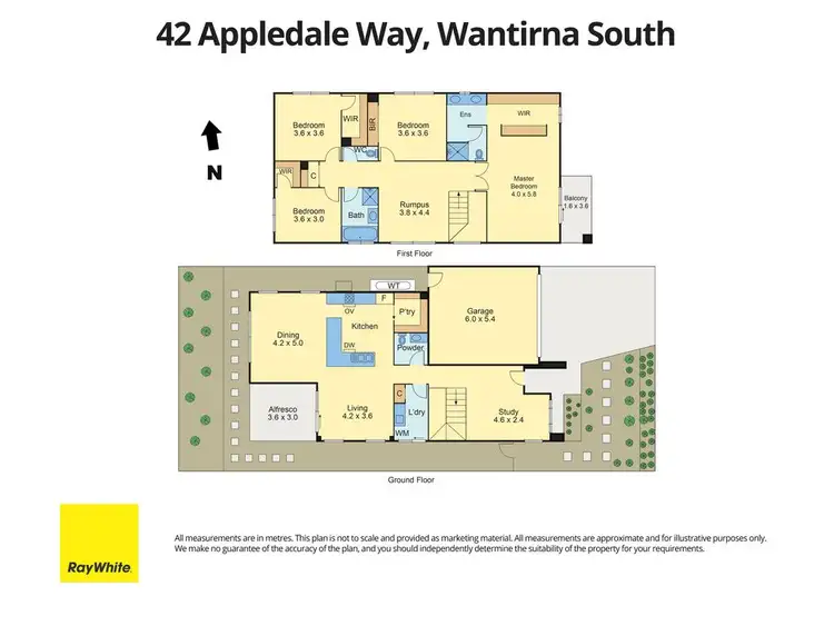Floorplan of Homely house listing, 42 Appledale Way, Wantirna South VIC 3152