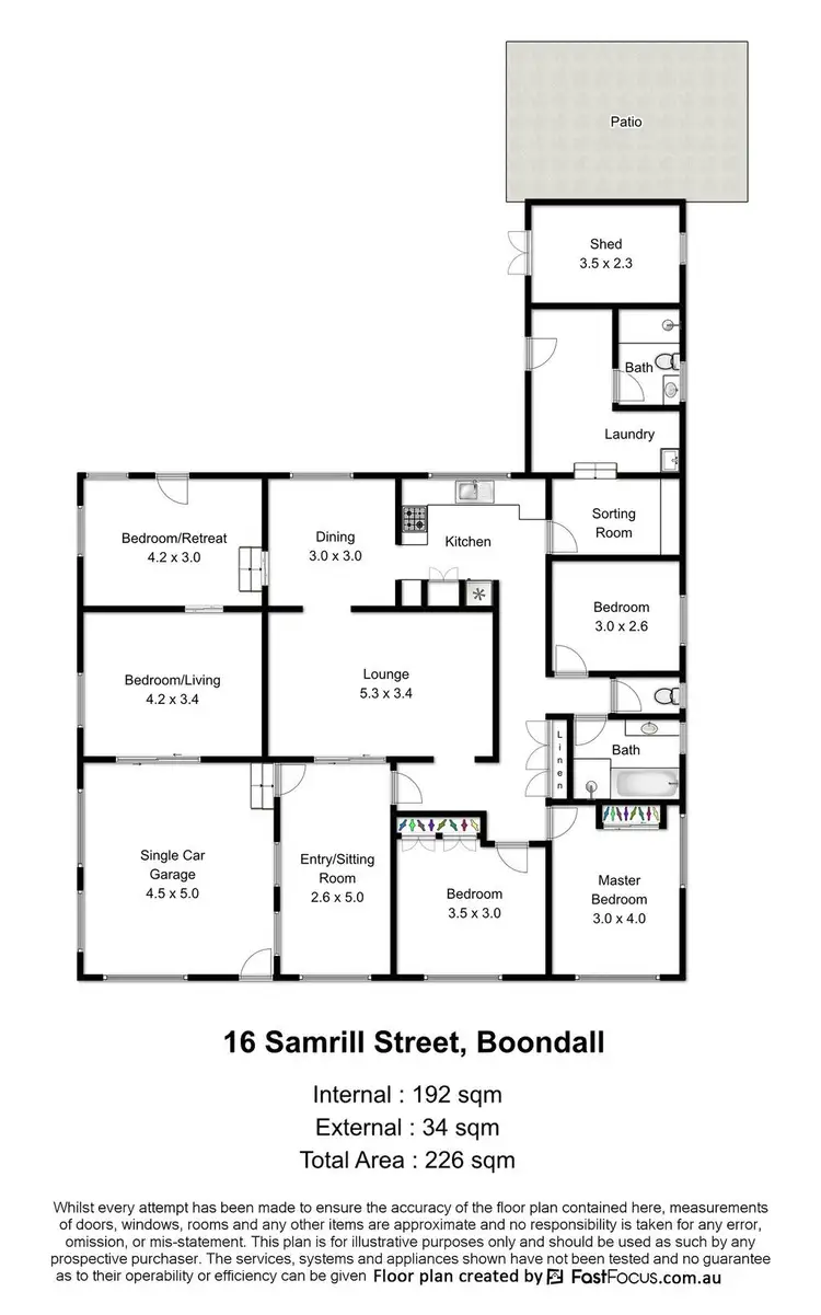 Floorplan of Homely house listing, 16 Samrill Street, Boondall QLD 4034