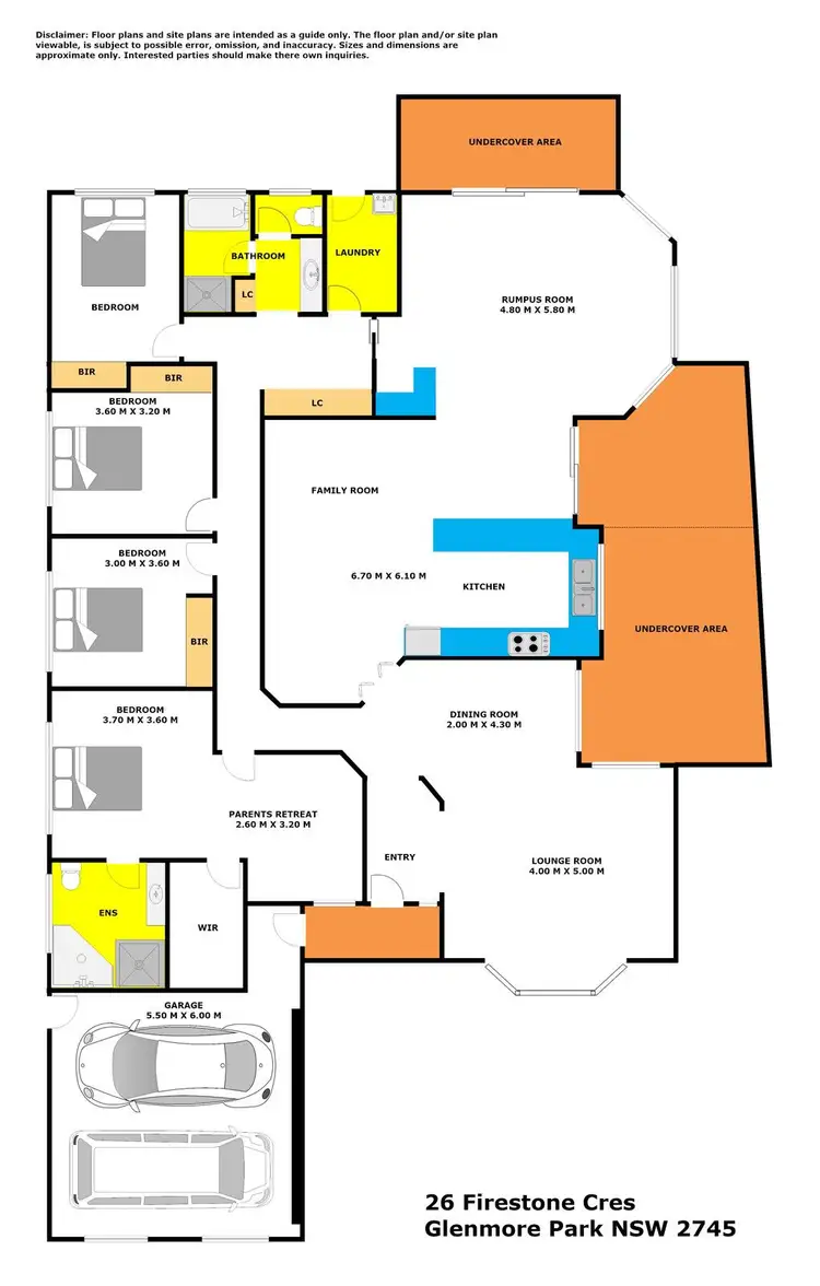 Floorplan of Homely house listing, 26 Firestone Crescent, Glenmore Park NSW 2745