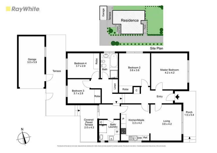 Floorplan of Homely unit listing, 1/81 Kionga Street, Clayton VIC 3168